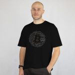 Bitcoin word cloud logo T-Shirt - Image 2