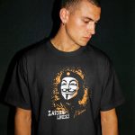 Satoshi Lives Black bitcoin T-Shirt - Image 4