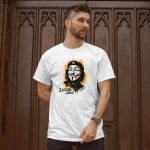 Satoshi Lives White bitcoin T-Shirt - Image 3