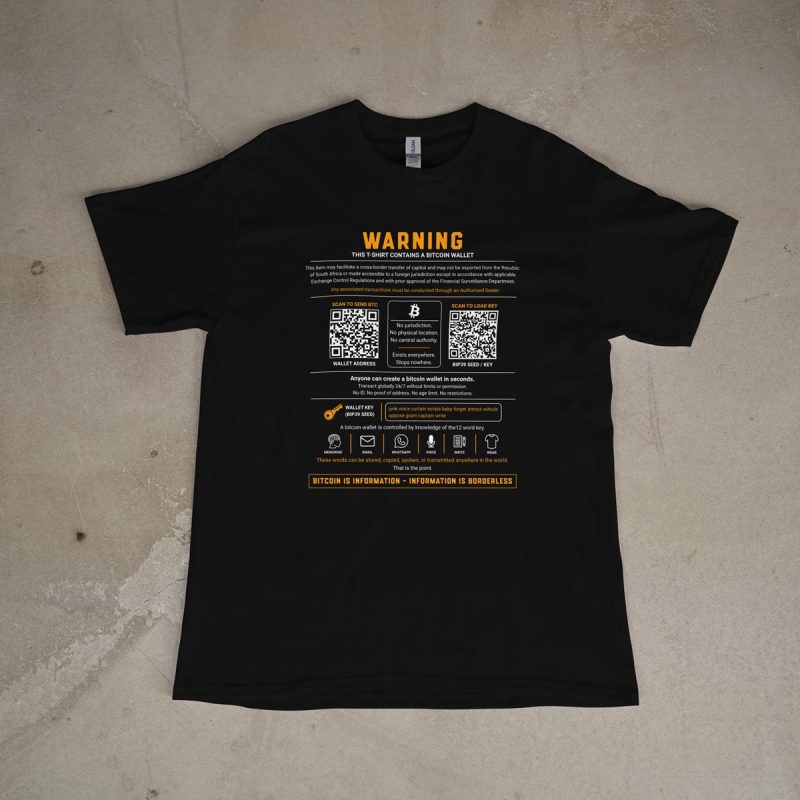 bitcoin wallet shirt