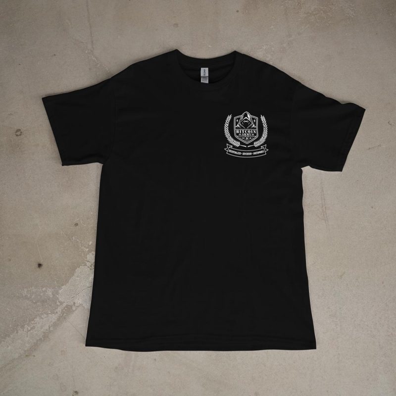 bitcoin wallet shirt front